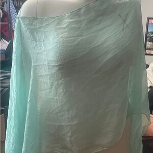 Others Follow Light Green Sheer Wrap